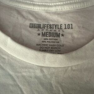 BSBL Lifestyle 101 White Crewneck T-Shirt - Men’s Medium